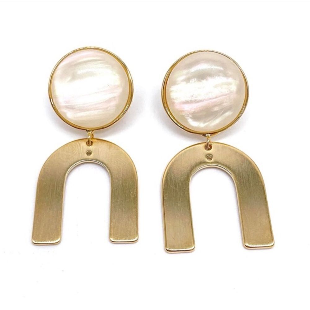 Adornia Gila Hoops Gold NWT